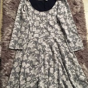 White floral dress